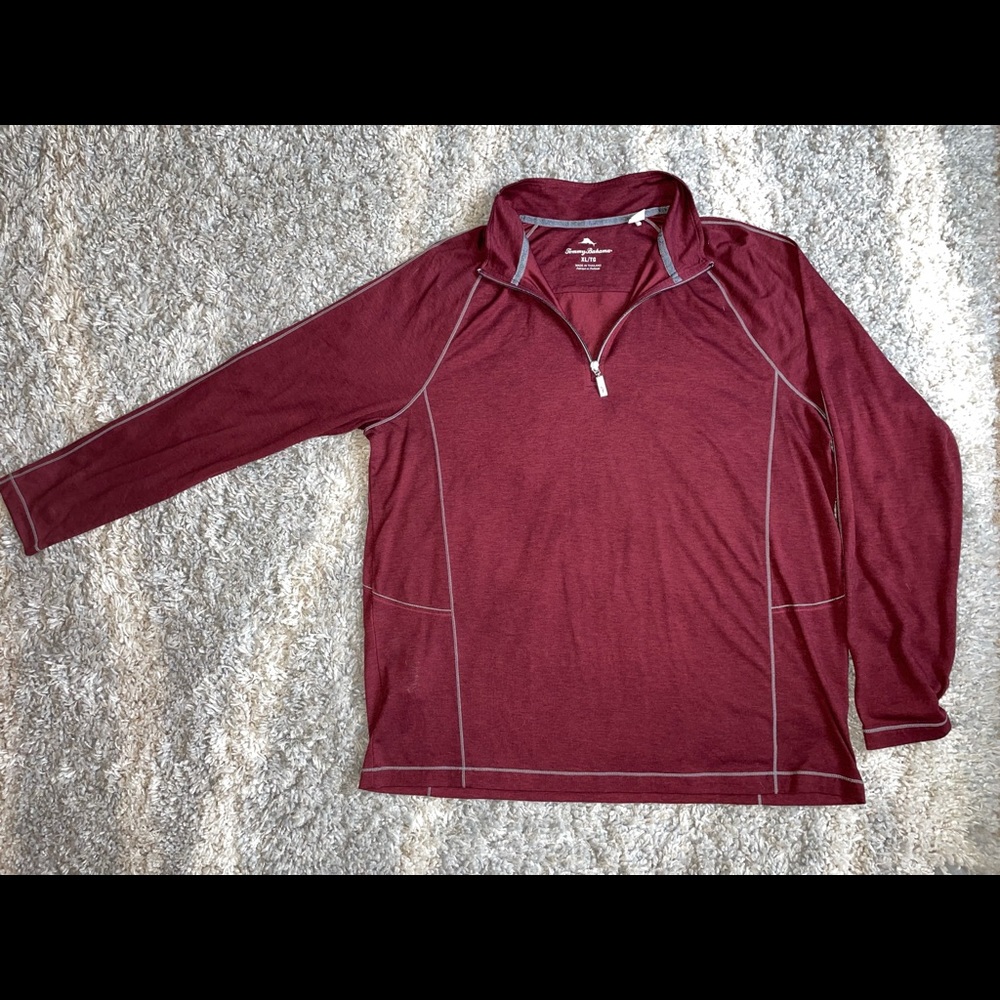 Tommy Bahama long sleeve 1/4 zip shirt